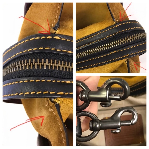 Coach 1941 Rogue in Oxblood Whipstitch Handles Suede 3-Way Carry Rare 58116 - Picture 15 of 16